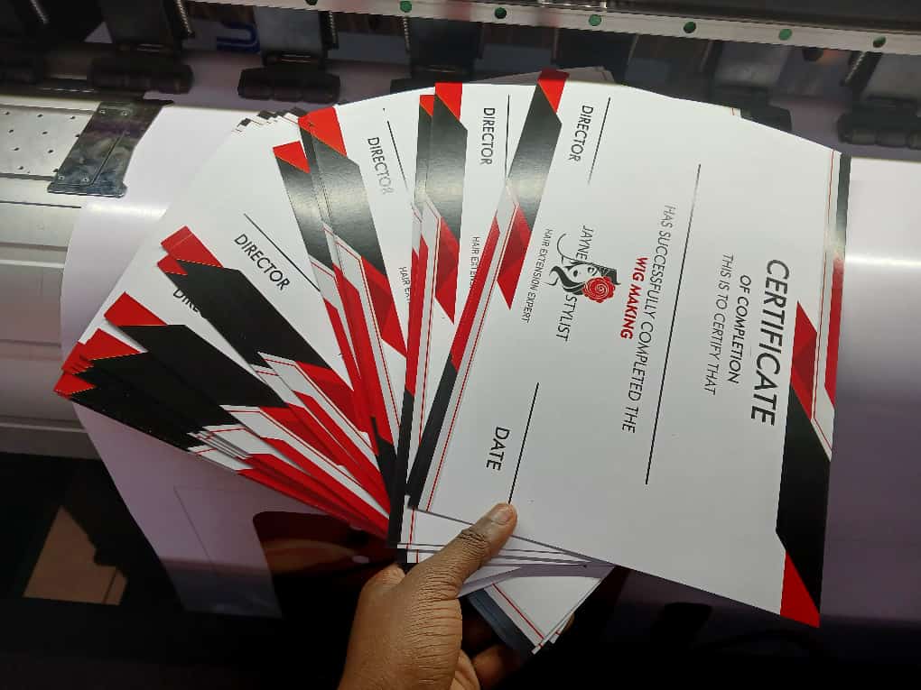 Certificate Printing Nairobi